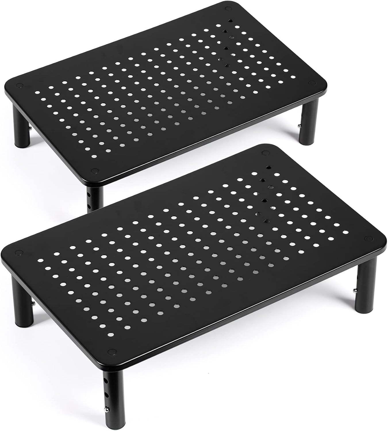 Adjustable Metal Desktop Stand Set - Space-Saving Solution!