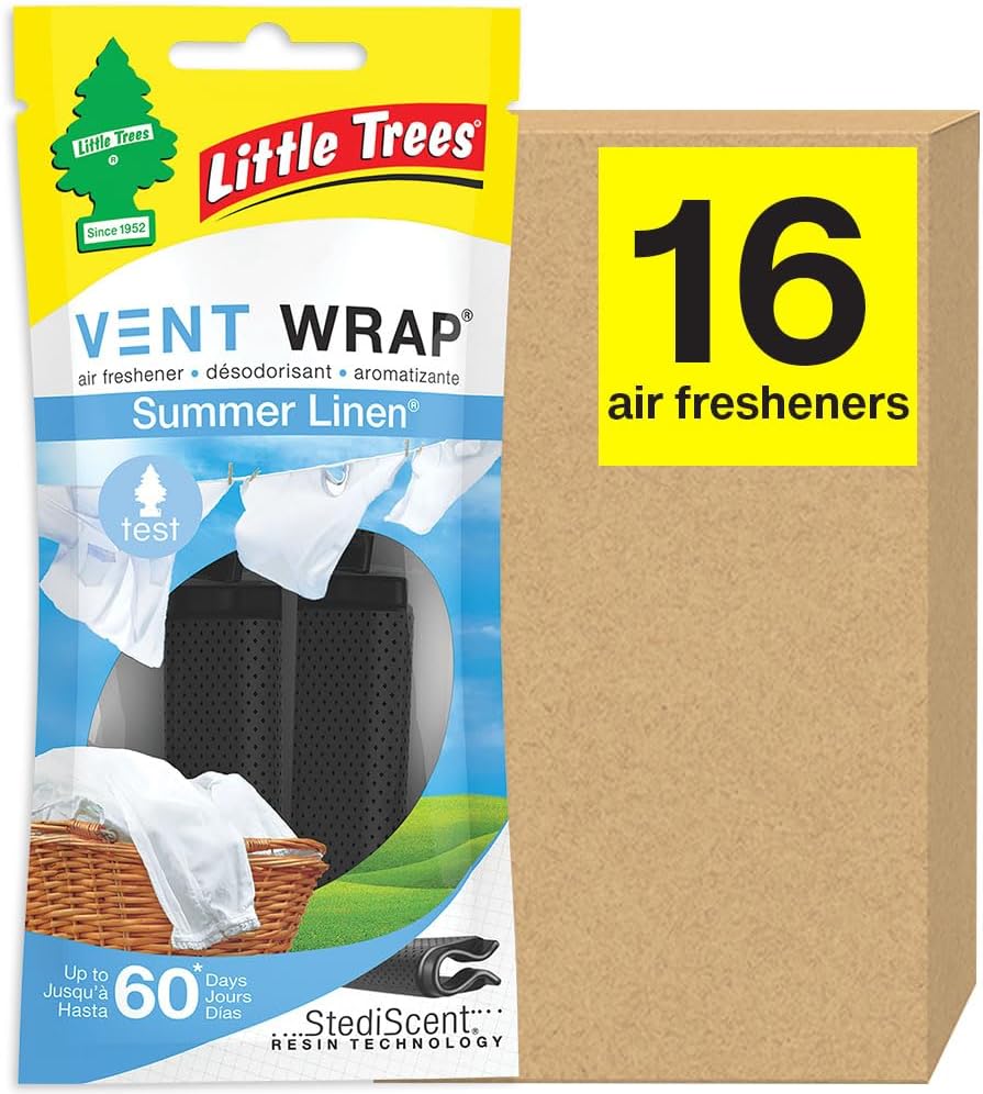Long-Lasting Summer Linen Scent, Vent Wrap Air Freshener