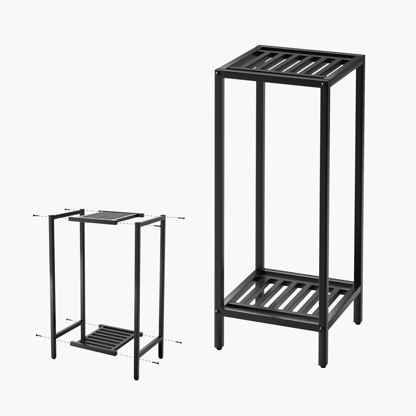 Zhongma 2 Tier 30 Tall Indoor Outdoor Plant Stand for Home