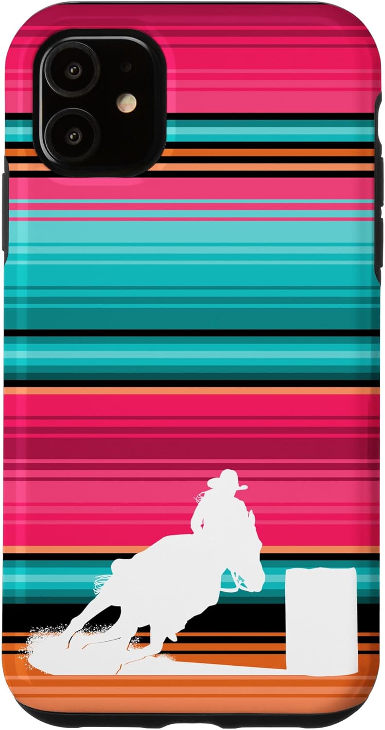 Turquoise Pink Cowgirl iPhone 11 Case