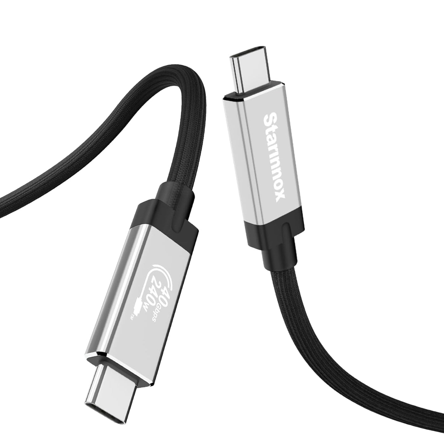 Thunderbolt 4 Cable - 40Gbps Data, 8K Display, 240W Fast Charge