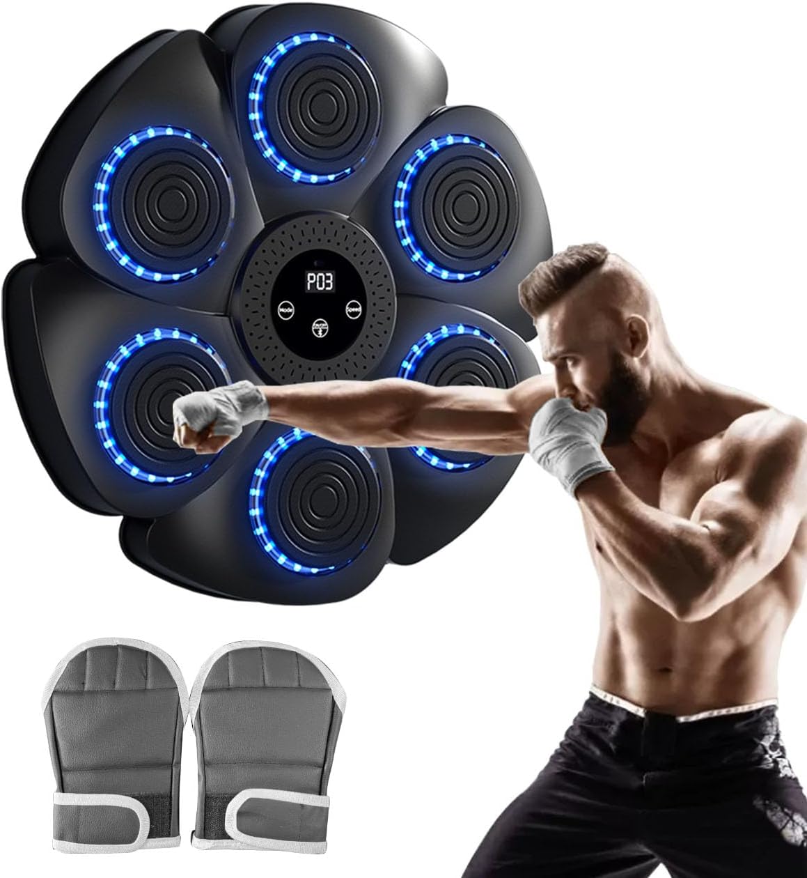 Smart Bluetooth Boxing Wall Pad: 9 Modes, 18 Speeds
