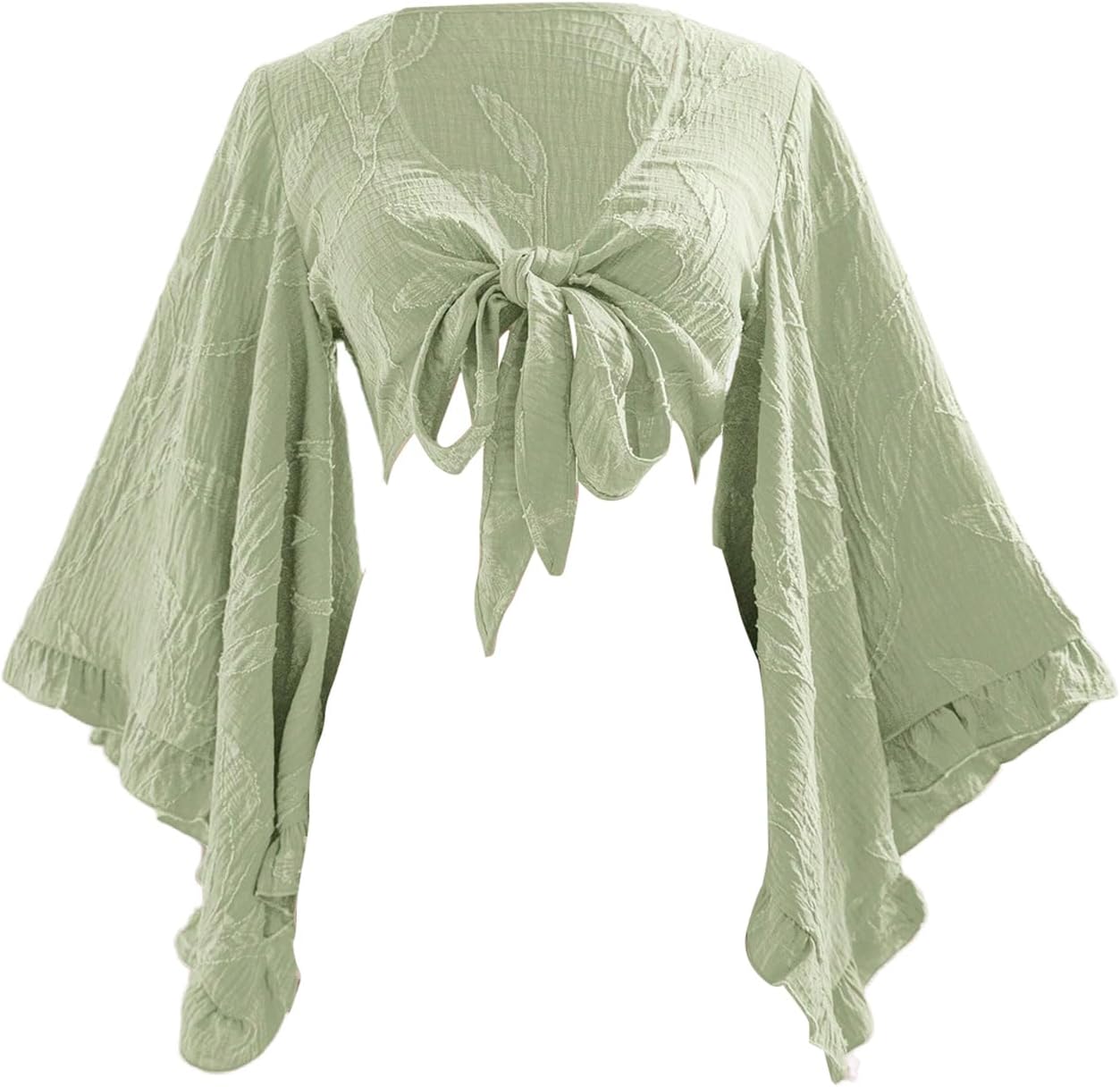 Women's Boho Tops for Concerts and Festivals - Tie Front Style