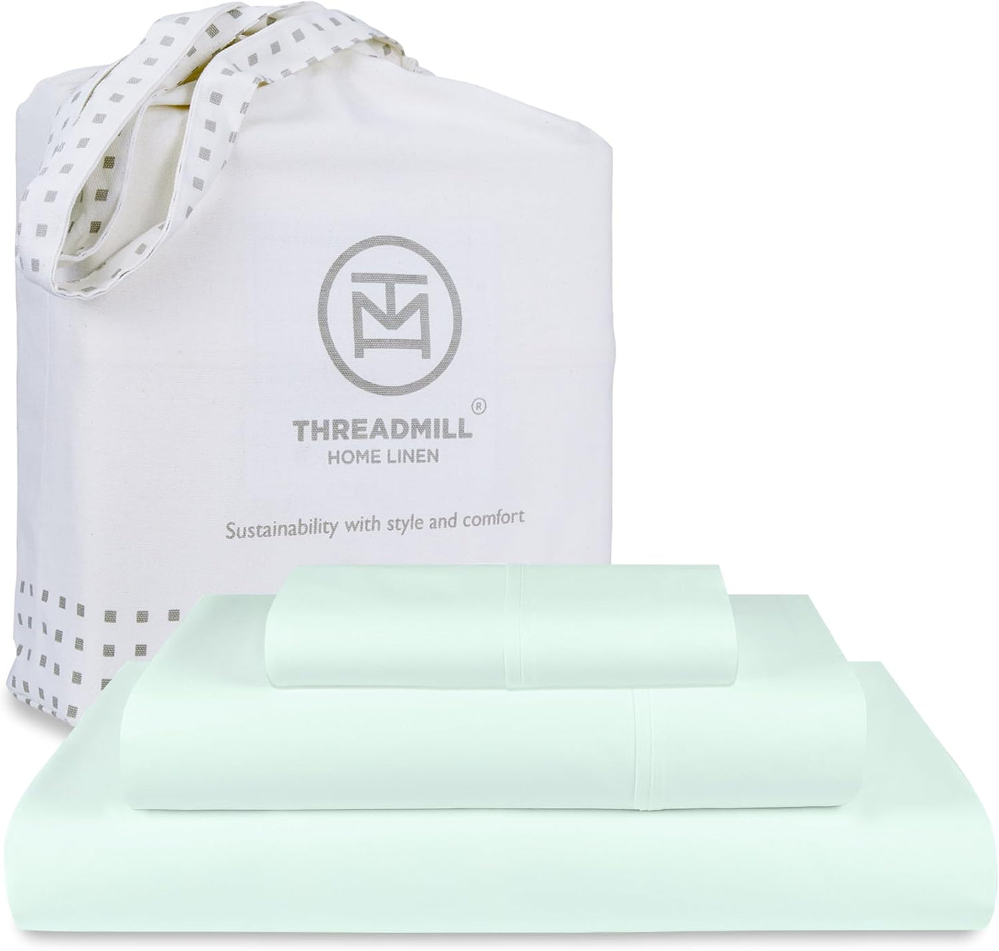 Threadmill Twin Bed Sheets Set - 600 Thread Count Sateen Weave