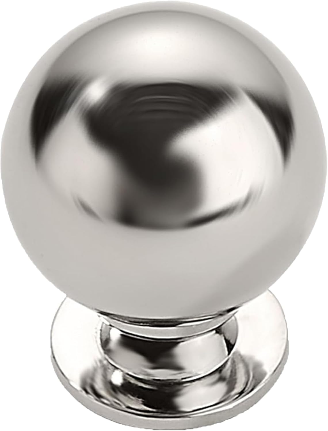10 Pack 1-1/4 Inch Solid Polished Nickel Cabinet Knobs for Drawers