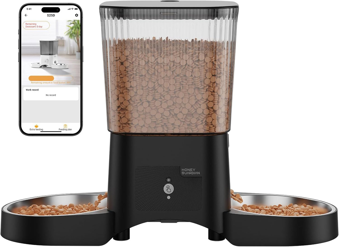 Automatic Cat Feeder with WiFi Control for Two Cats Feeding