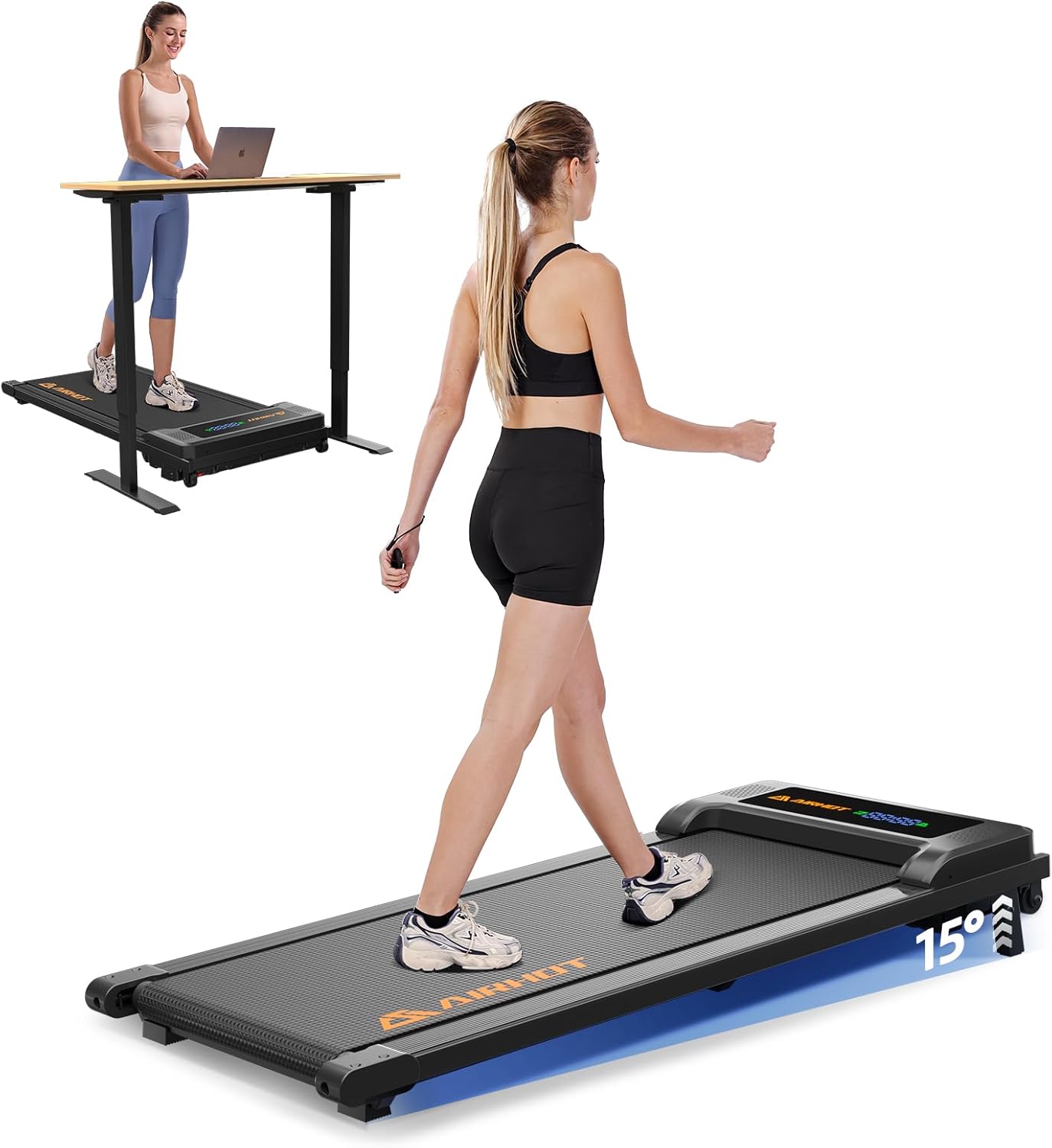 Walking Pad Treadmill for Home Office Use - Compact & Portable