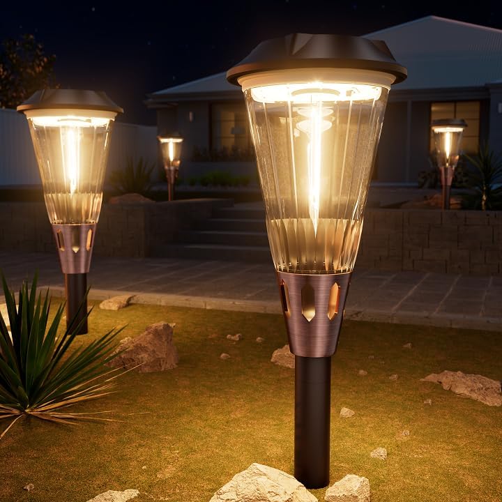 Bright Solar Pathway Lights Outdoor 8 Pack for Your Garden