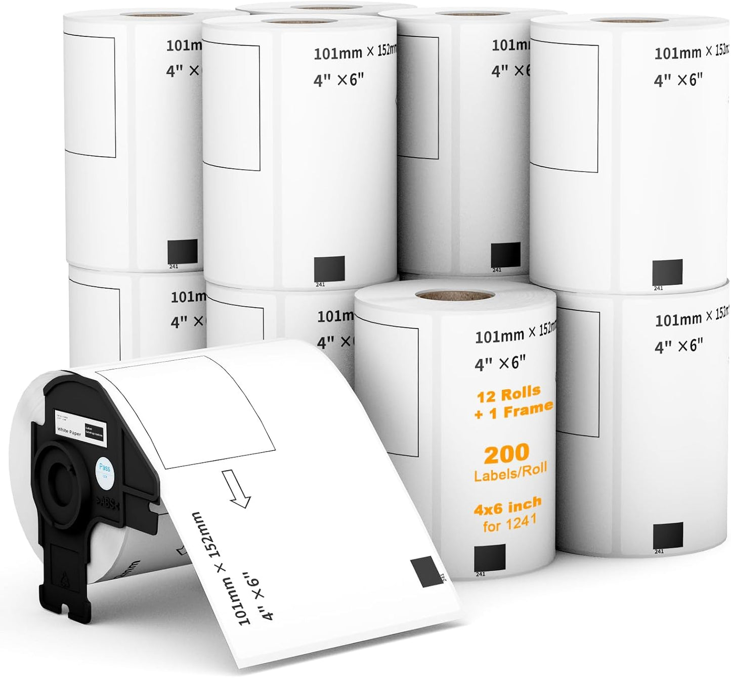 Compatible 4in x 6in Direct Thermal Labels for Brother QL Printers