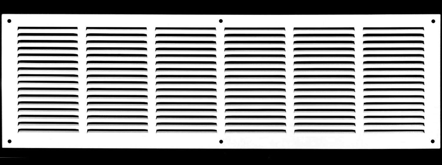 HVAC Premium 30 x 8 Flat Stamped Steel Return Air Grille