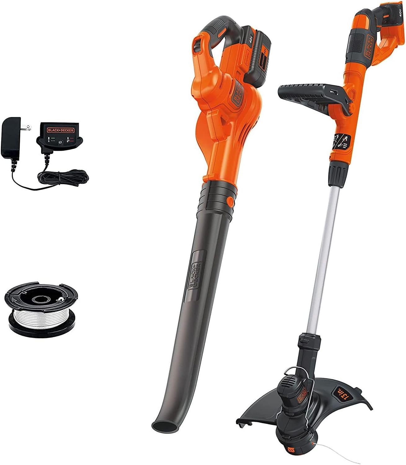 BLACK+DECKER 40V Max Cordless Leaf Blower and Weed Eater Combo