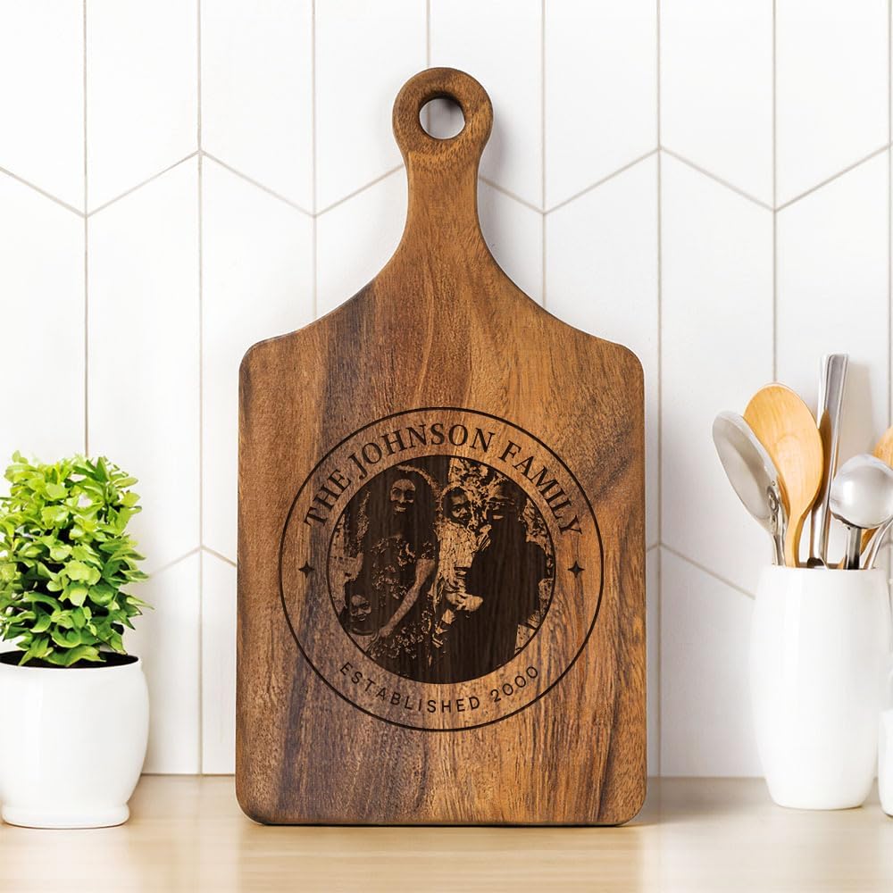 Personalized Cutting Board with Photo & Text for Unique Gifts