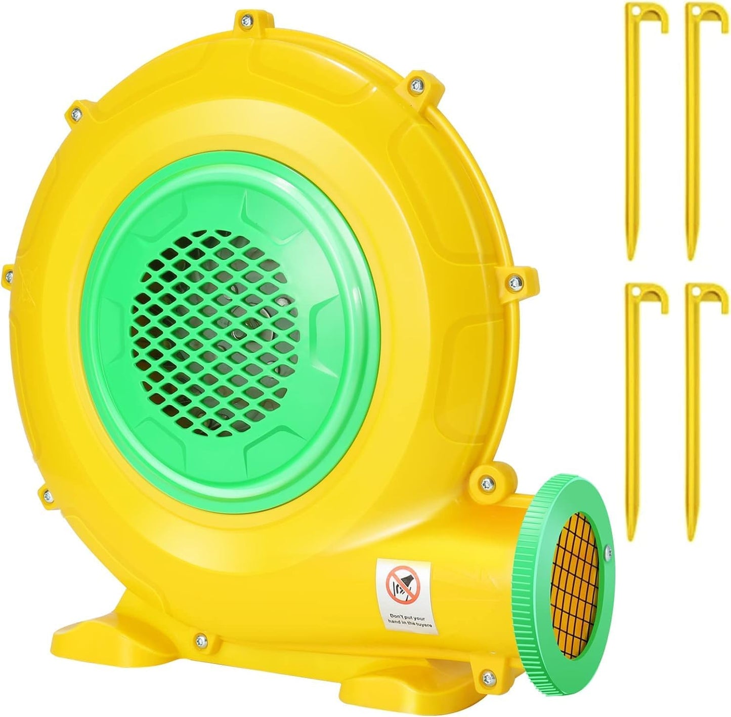Bounce House Blower with Double-Sided Fan Blade Design