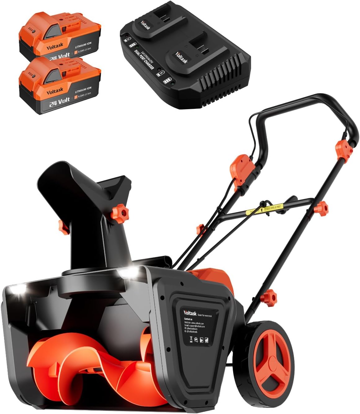 Powerful 48V Cordless Snow Blower for Effortless Snow Removal