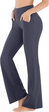 Ewedoos Bootcut Yoga Pants for Women with Pockets and Comfort