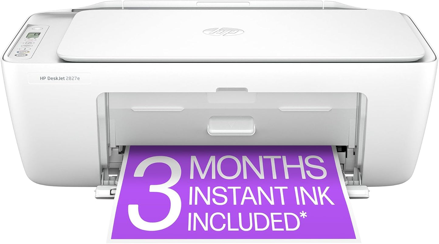 HP DeskJet 2827e Wireless All-in-One Printer for Home Use