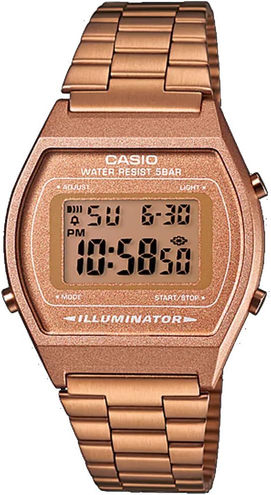 Vintage Rose Gold Digital Watch by Casio