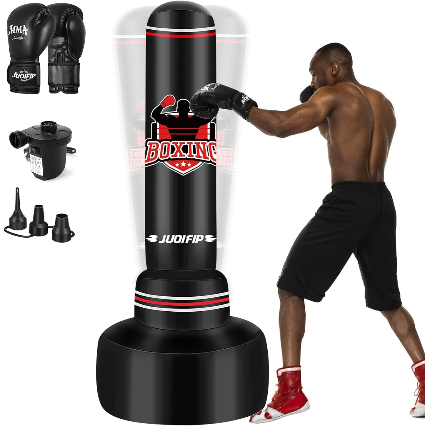 Freestanding Heavy Punching Bag Set - Train Anywhere!