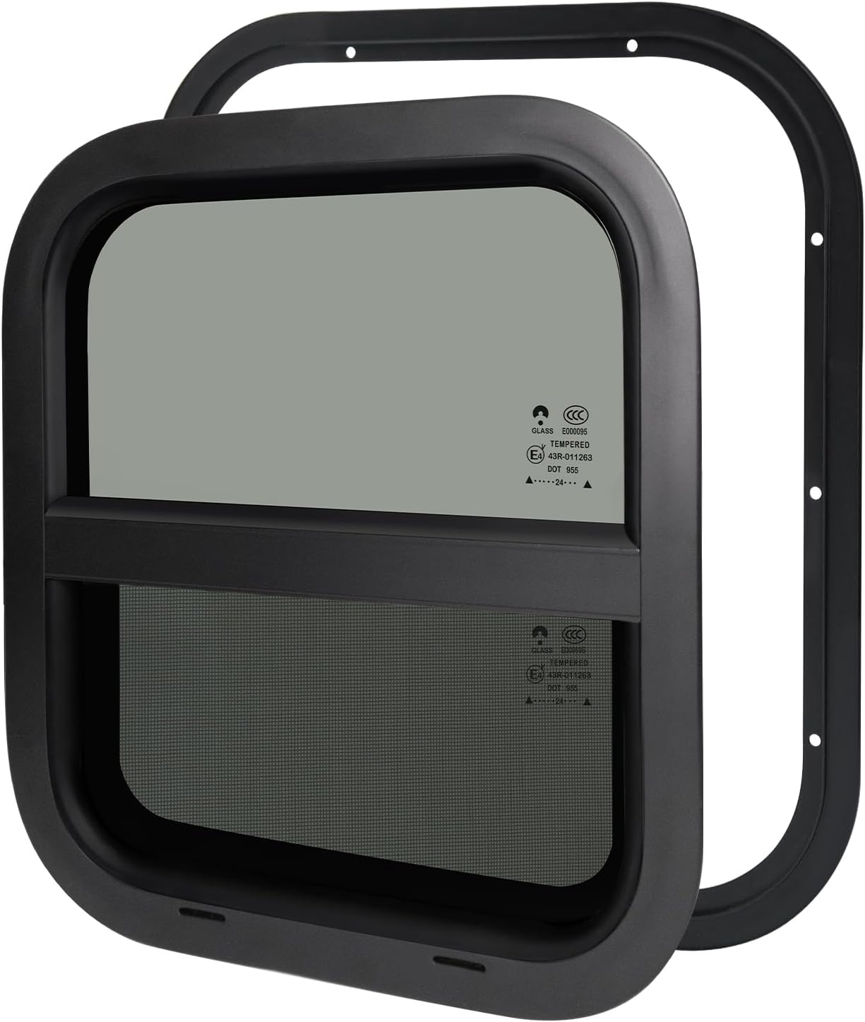 Vertical Sliding RV Window for Trailer and Camper Utility Use