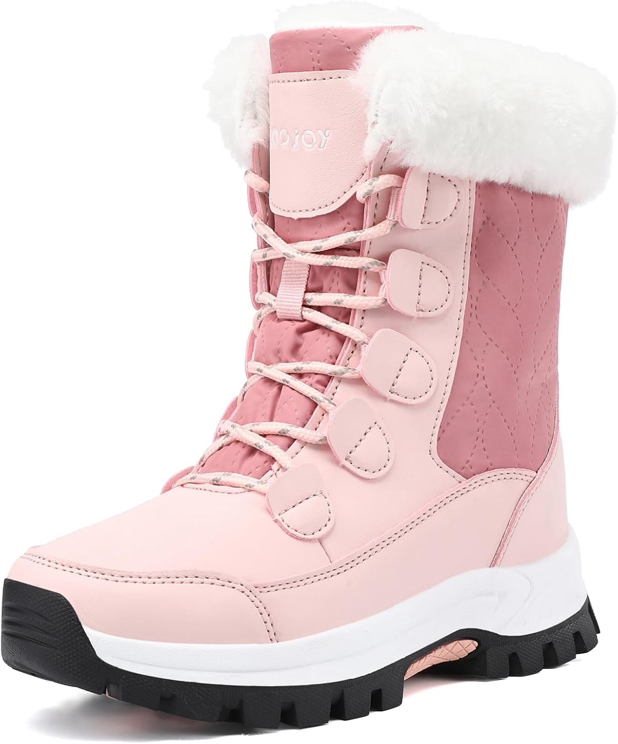 COOJOY Womens Winter Snow Boots Waterproof Comfortable Hiking Booties