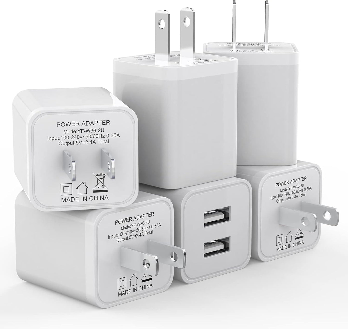 iGENJUN Dual Port USB Wall Charger - Fast Charging for iPhone & Android