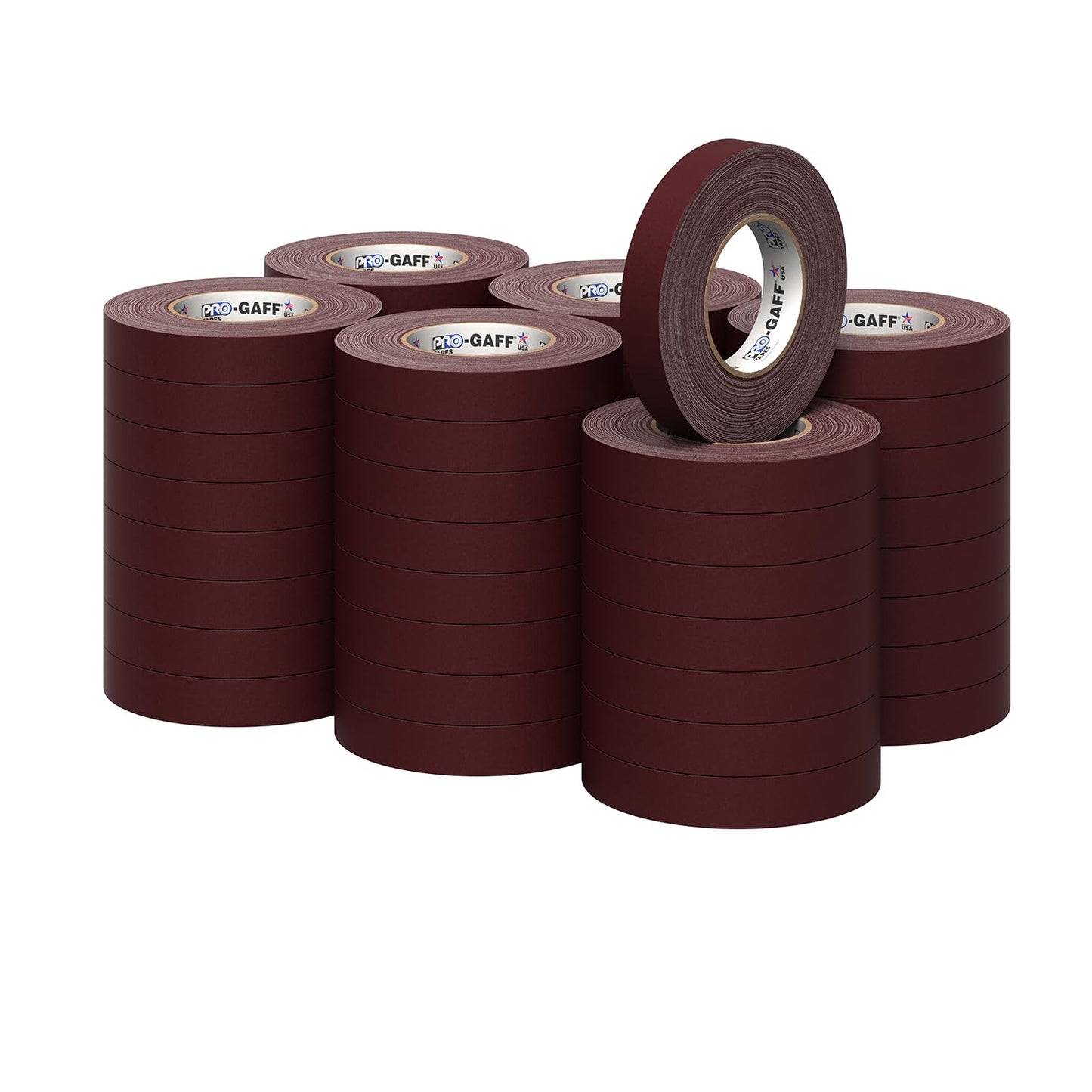 1 in Pro Gaff Gaffers Tape 55 Yards Burgundy Matte Heavy-Duty
