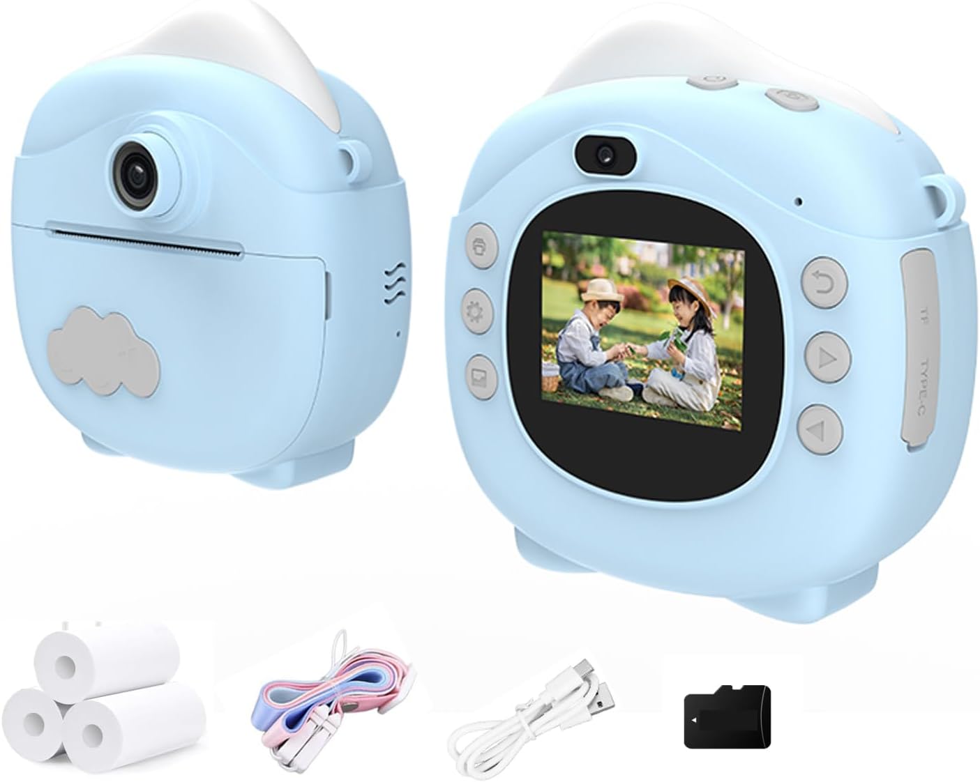 Lonfu Kids Instant Print Camera - Capture Memories Instantly!