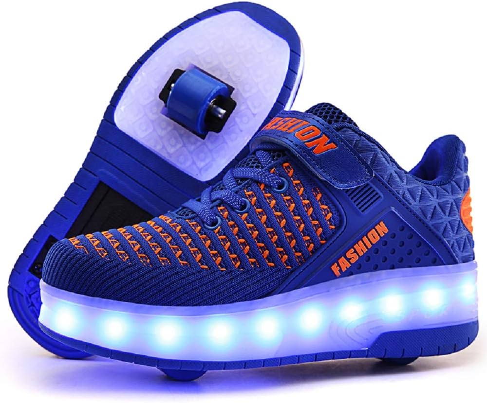 Ylllu Kids LED Roller Skate Shoes with Light Up Functionality