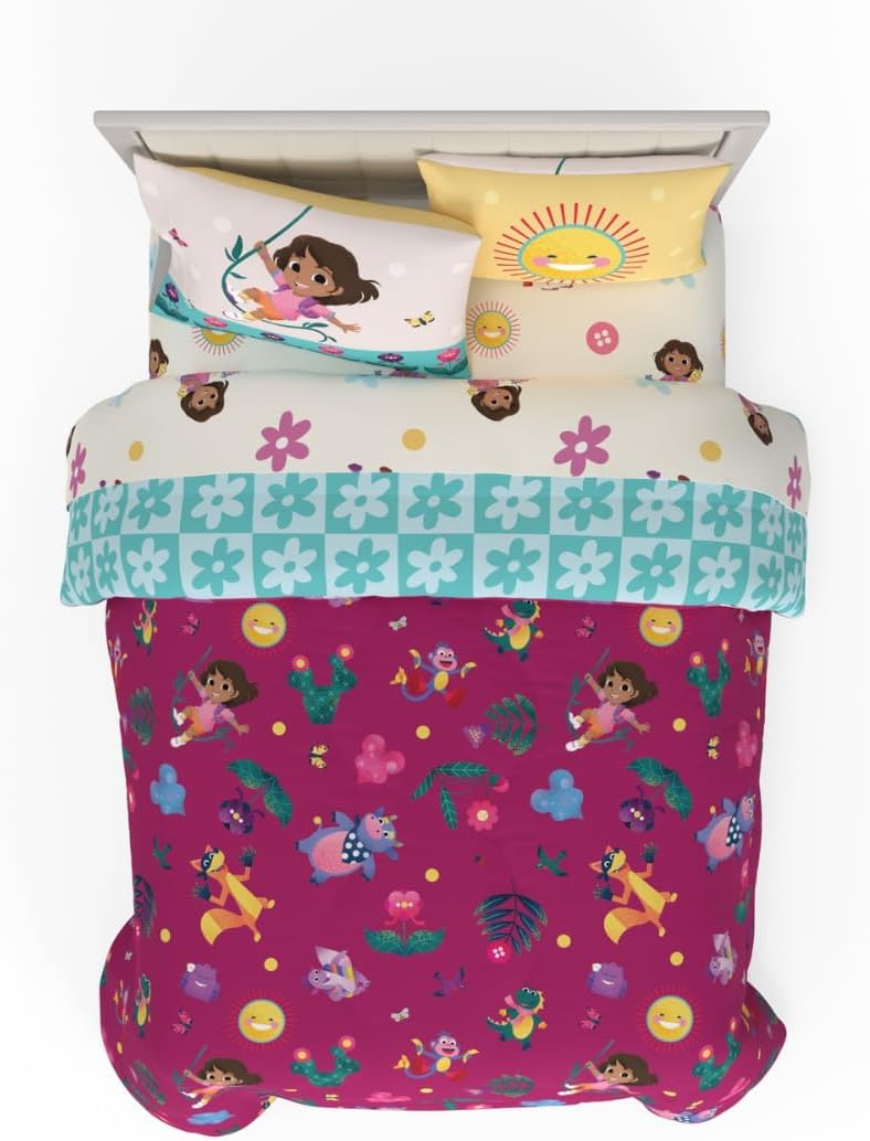 Dora the Explorer Kids Bedding Set Super Soft & Cozy Comforter