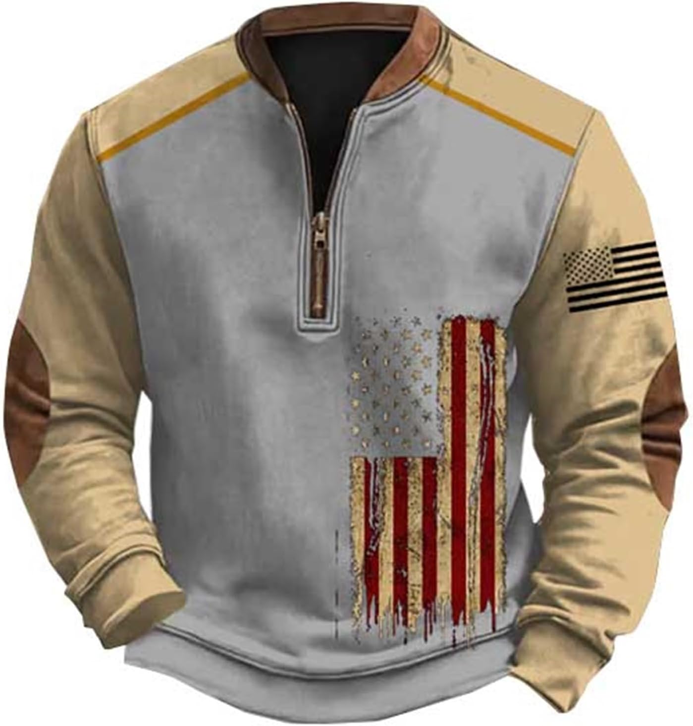 Vintage USA Flag Sweatshirt ~ Patriotic Style!