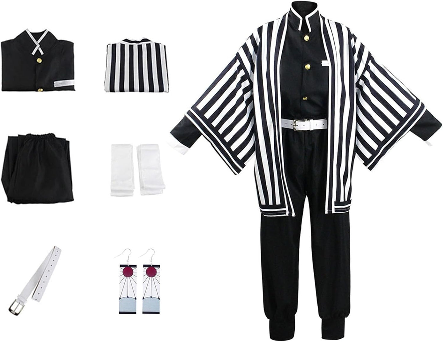 Cosplay Costume Anime Kimonos Outfit for Halloween Fun Events