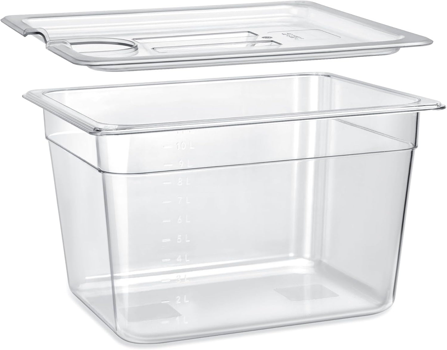 homenote Sous Vide Container 12 Quart with Lid for Cooking
