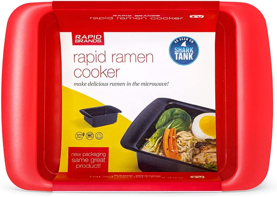 Instant Ramen Solved! | BPA-Free & Dishwasher Safe | Bright Red
