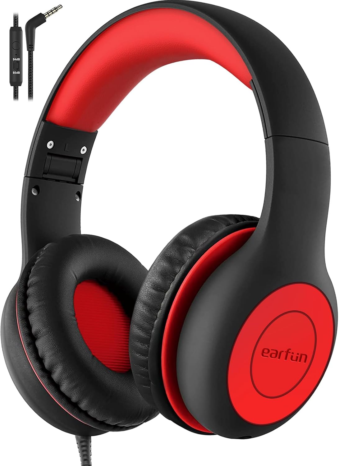 EarFun Kids Wired Headphones: Safe 85/94dB Volume Limit, Shareport, Stereo Sound