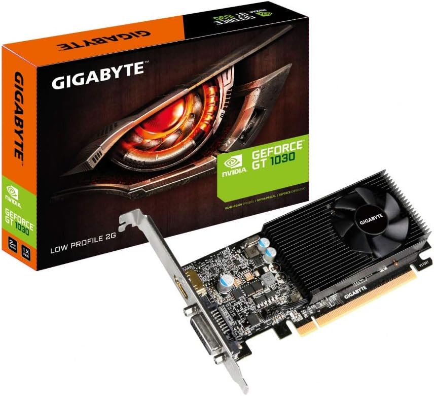 GIGABYTE GT 1030 Low Profile Graphics Card - Enhanced Performance
