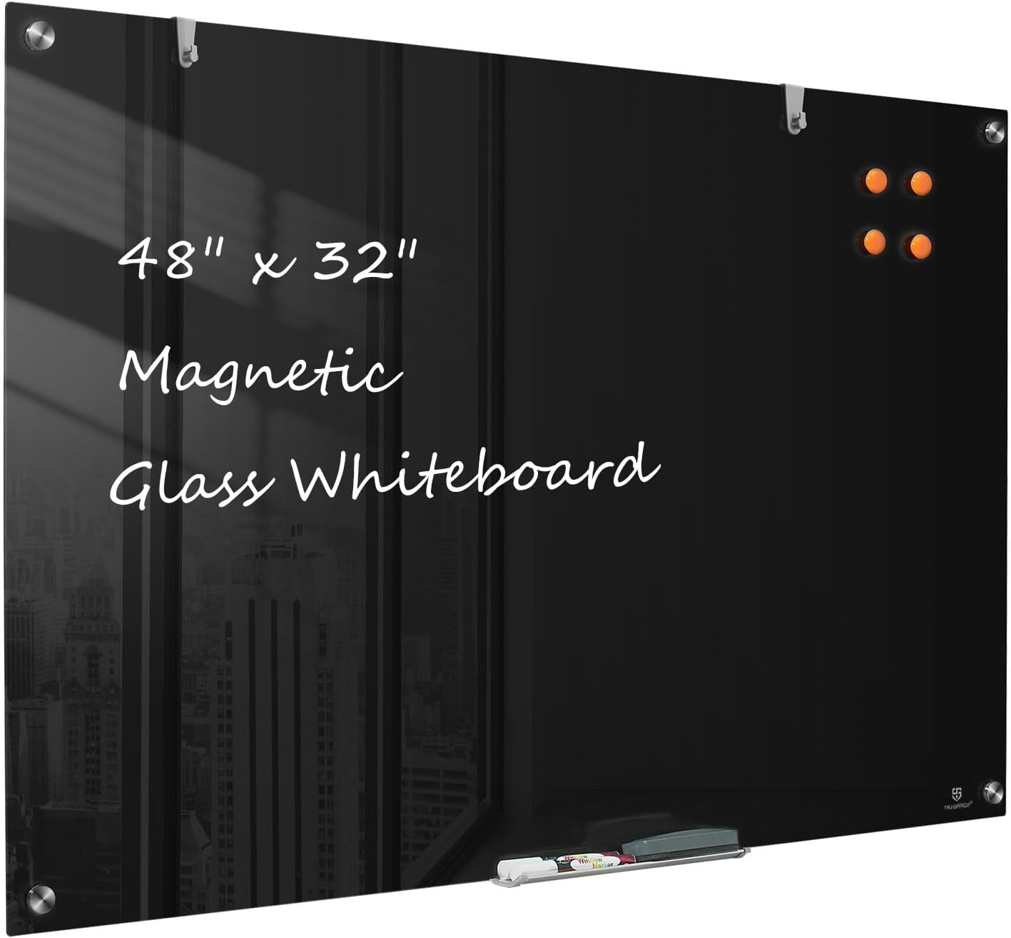 Premium Glass Dry-Erase Board for Office, Home & School Use