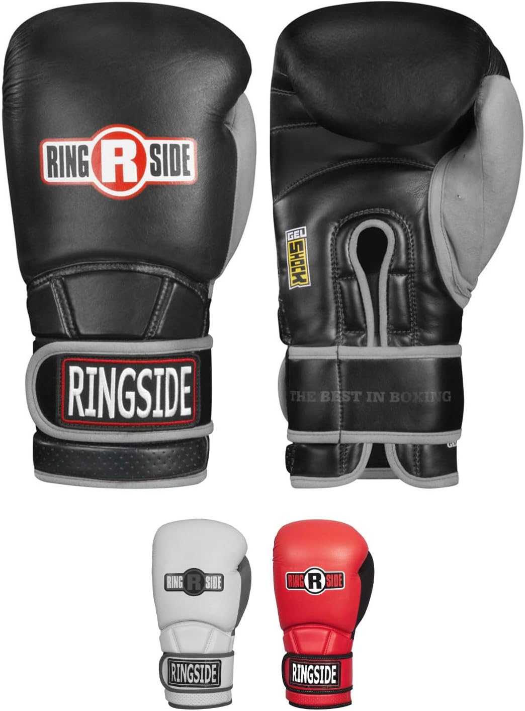 Guantoni Da Boxe Ringside Gel Shock Per Sacco - Modello Regular, Imbottitura In Gel, Protezione E Comfort Per Allenamenti Intensi