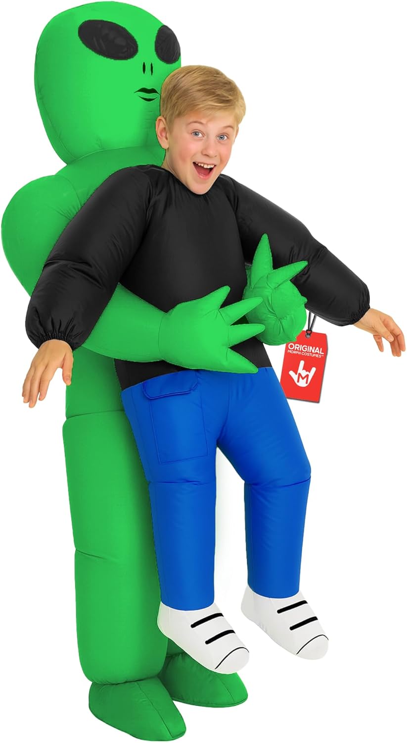 Morph Kids Alien Costume: Inflatable Fun for Halloween Parties