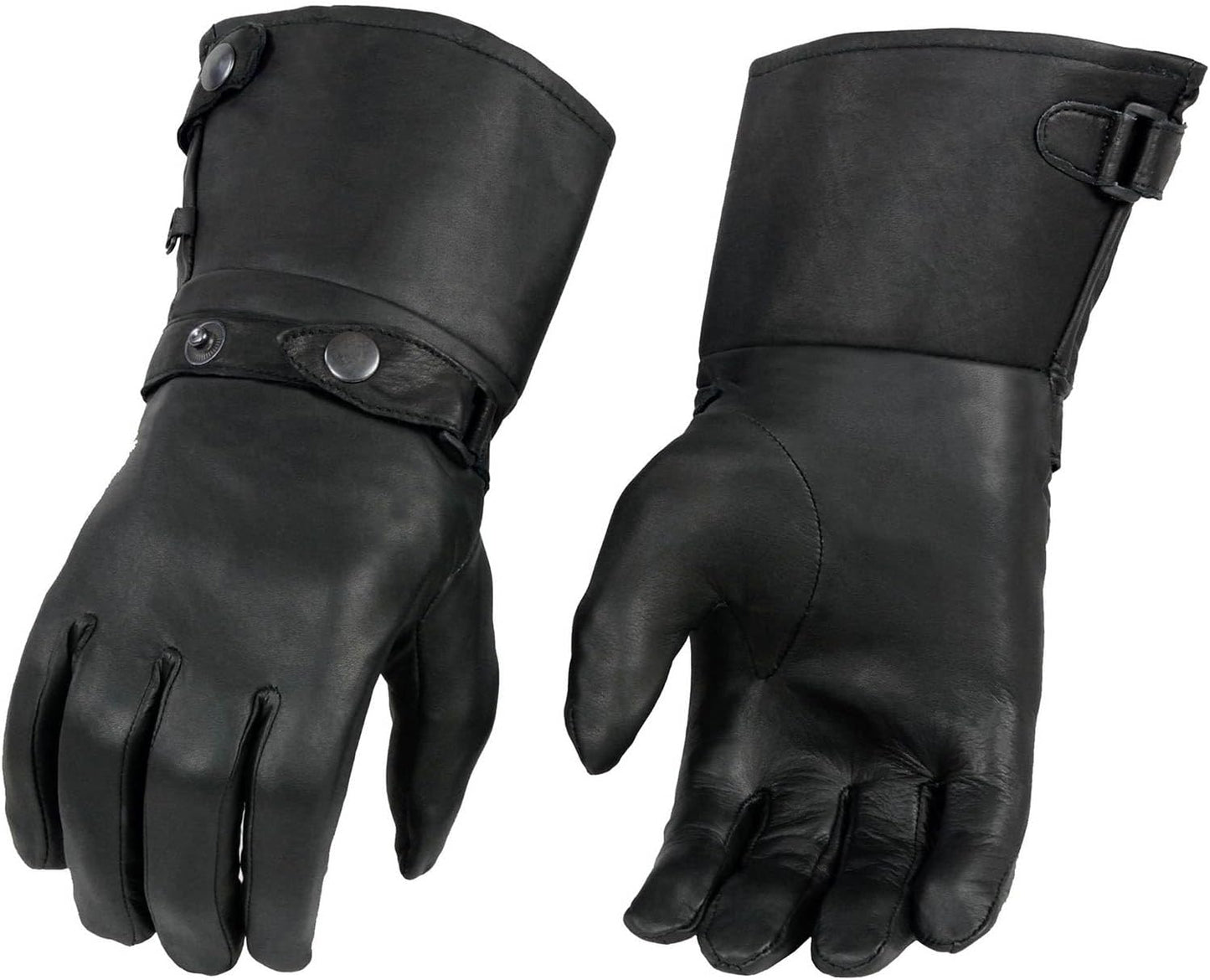 Milwaukee Leather Men's Gauntlet Motorcycle Gloves for Riders