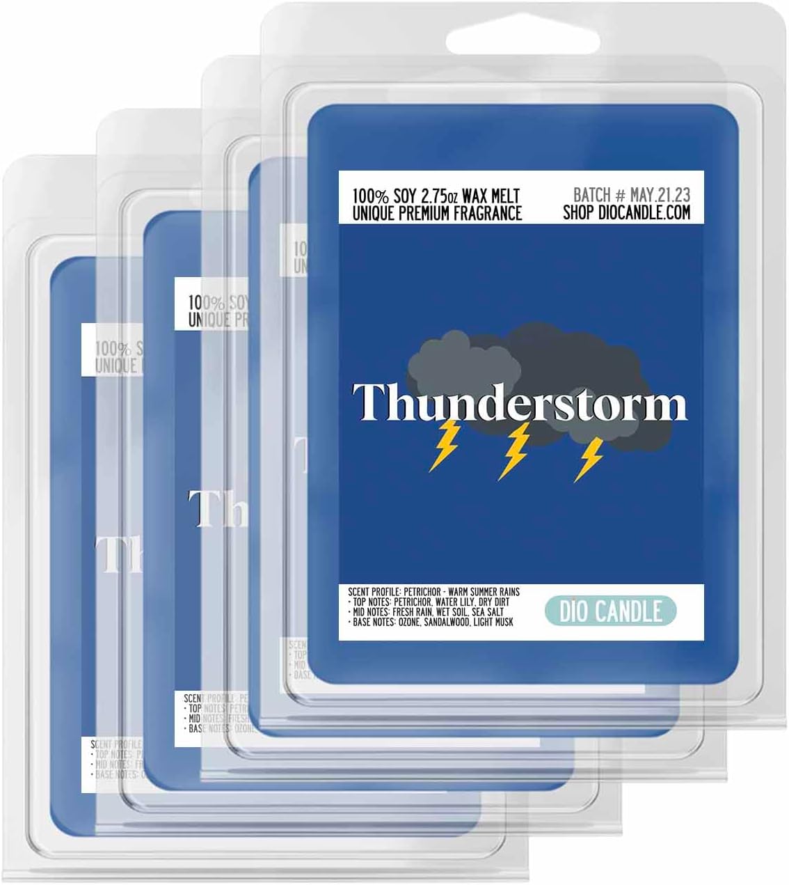 Thunderstorm Scented Candle - Petrichor Aroma for Relaxation