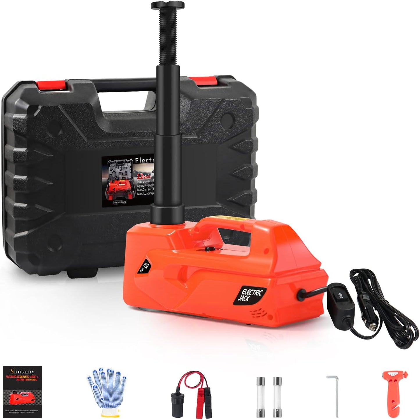 ZAISHANG Electric Car Jack 5Ton 12V Hydraulic Lift for Tires