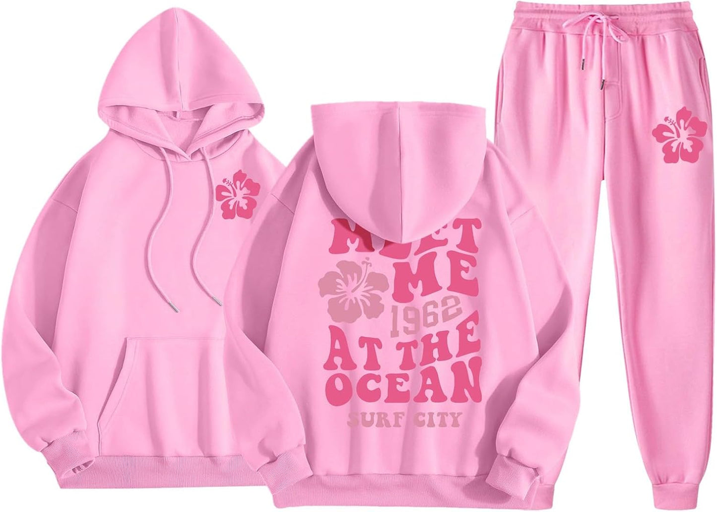 Pink Preppy Sweatsuit Set 2025 | Teen Girls