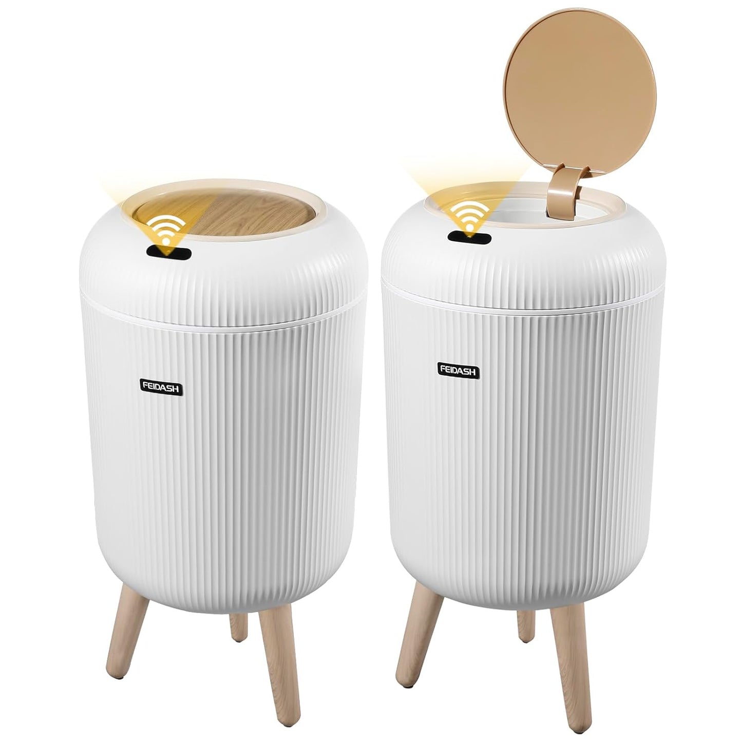 Touchless Motion Sensor Trash Cans for Bathroom and Kitchen