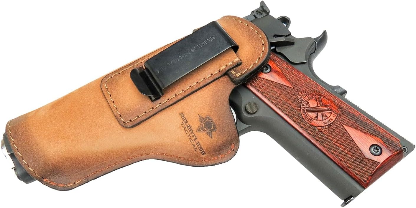 Defender Leather IWB Holster for 1911 Style Handguns - USA Made