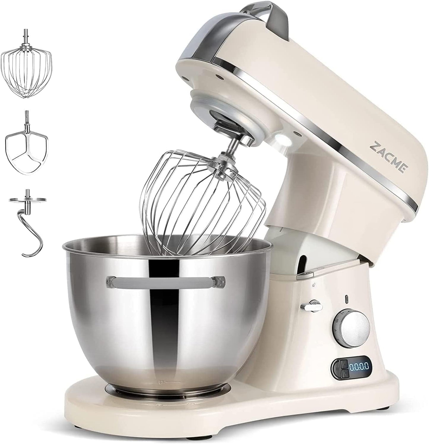 ZACME 8.4QT Commercial Stand Mixer - NSF Certified, 800W Power