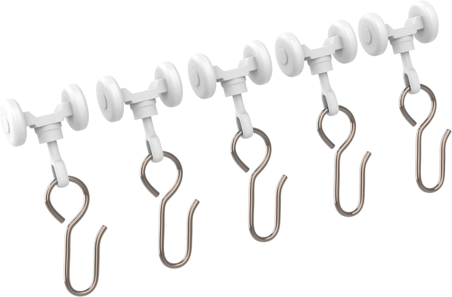 Durable Curtain Track Hooks - Smooth Glider Rollers