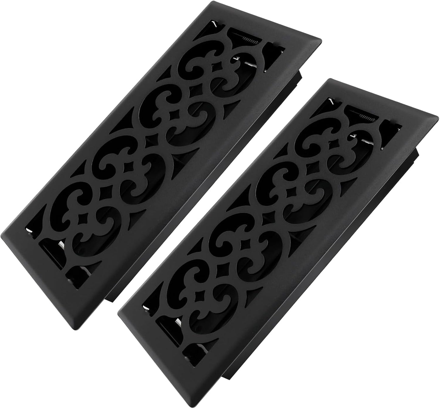 Heavy Duty Walkable Floor Register Vents for Home - Matte Black
