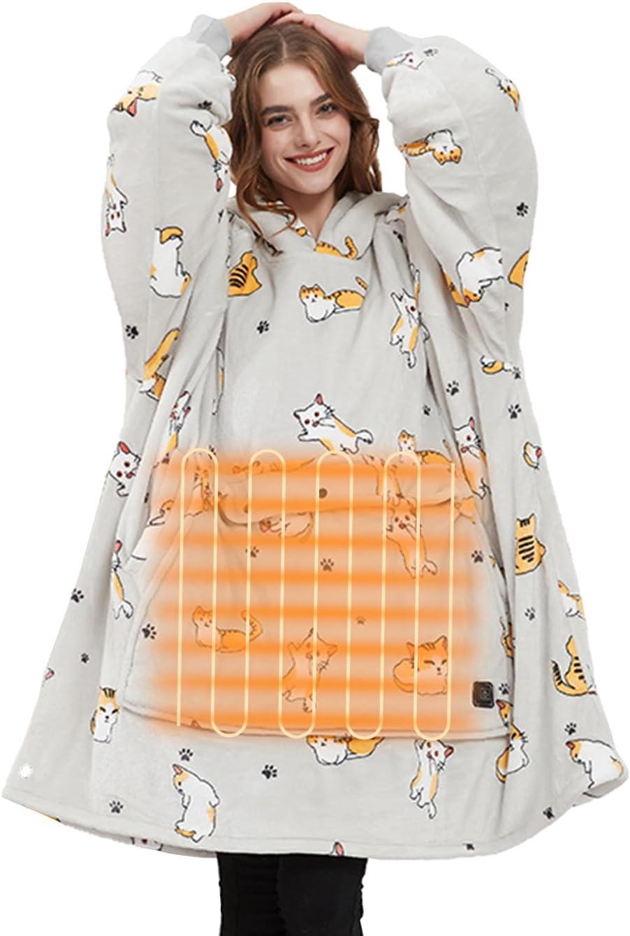 Cozy USB Heated Blanket - Oversized Comfort!