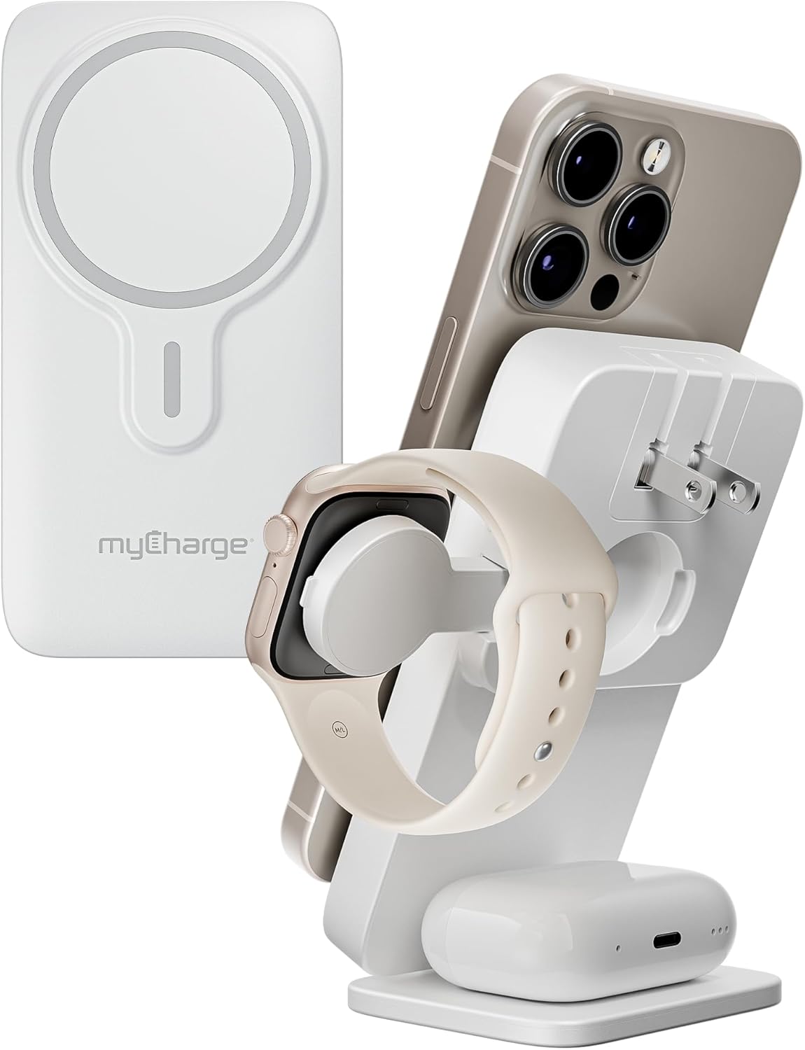 EcoHub 3 in 1 Apple Charging Station & MagSafe Battery Pack
