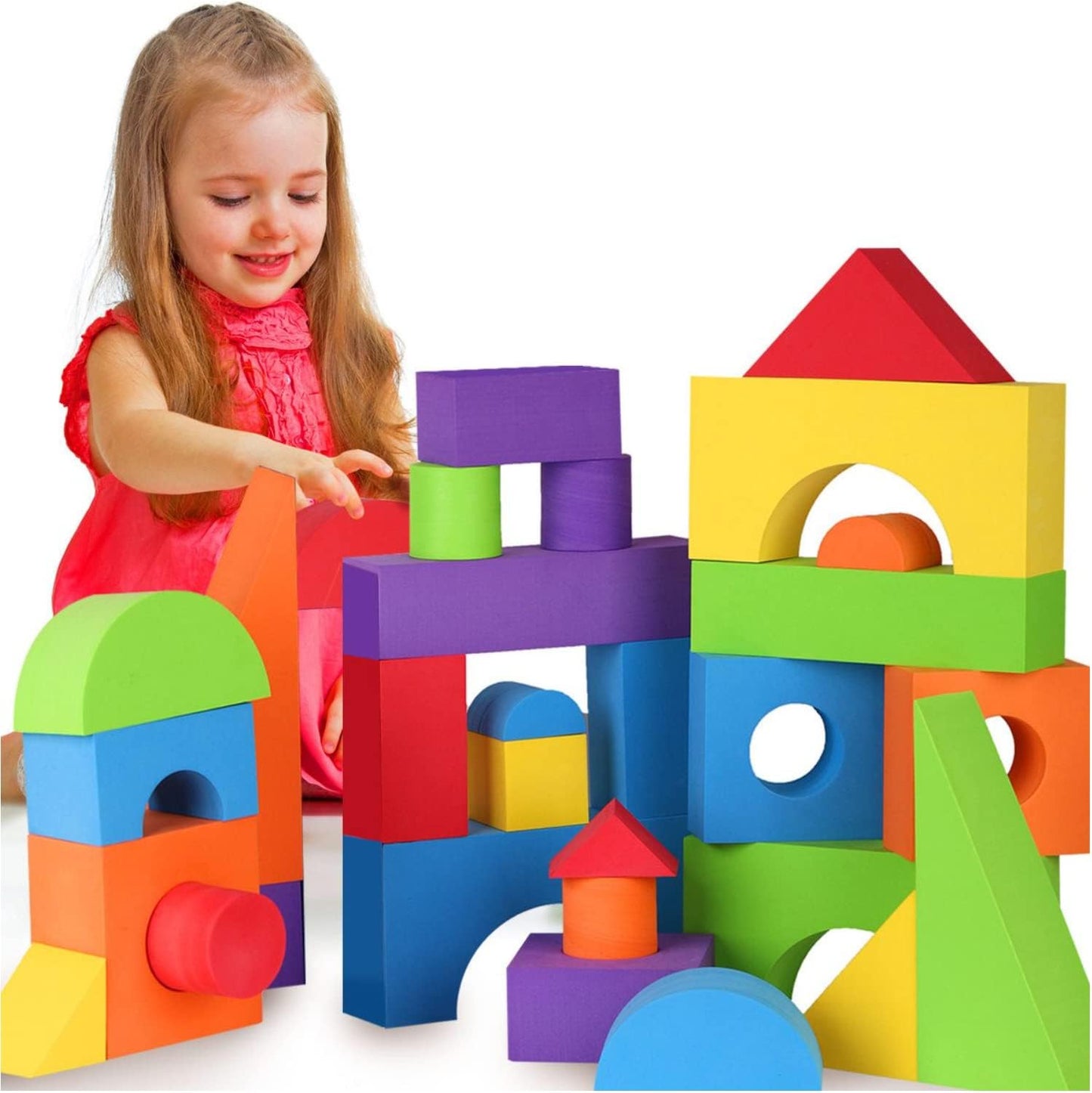 LOLO TOYS Giant Foam Blocks Set - Build Big & Spark Creativity!